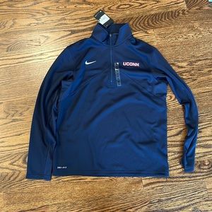 NWT UConn 1/5 quarter zip pullover